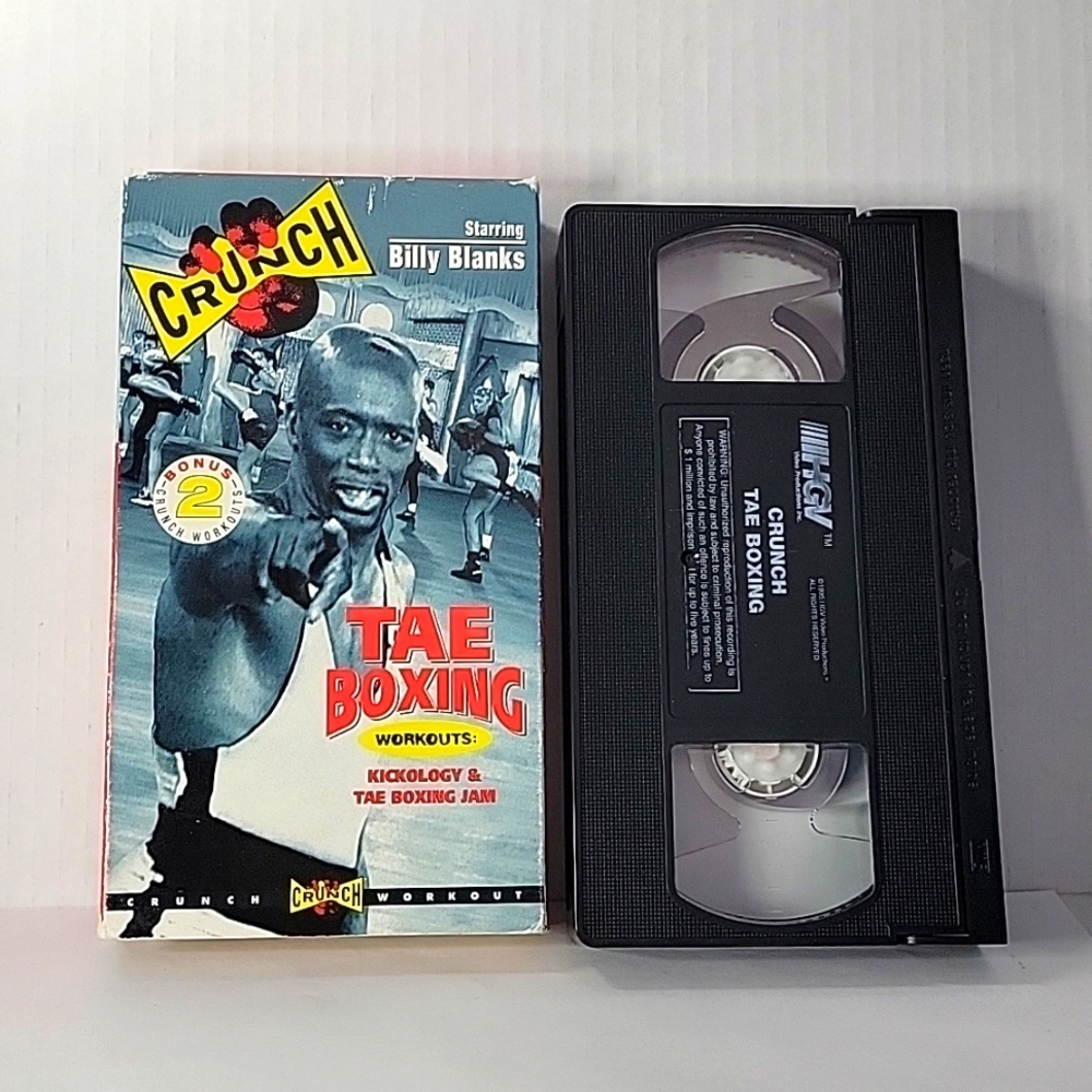💚 1999 VHS Tae Boxing Crunch Workout Billy Blanks